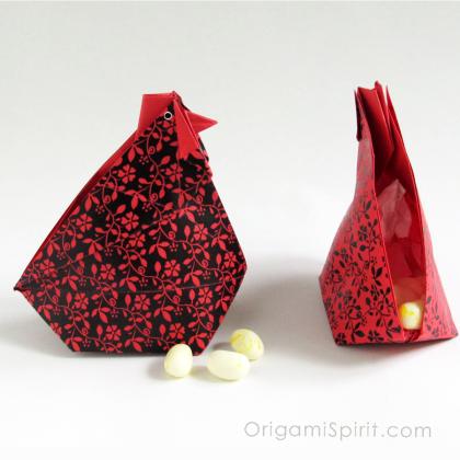 Origami Abundance Hen
