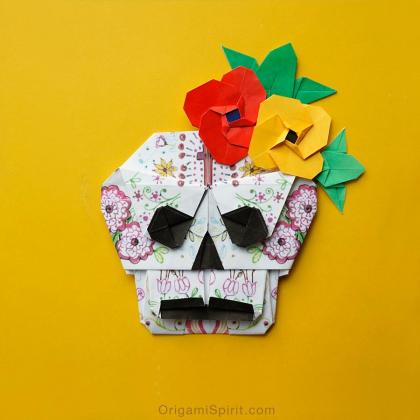 Origami Sugar Skull