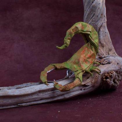 “Scorpion” folded and staged by JC Nolan, photographed by Mike Lloyd Photography - diagrams available in Creating Origami by JC Nolan
