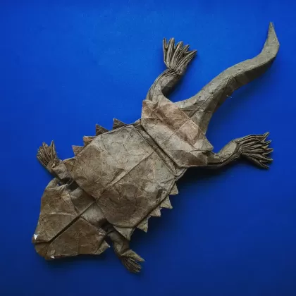 Cyamodus Triassic marine reptile