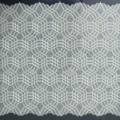 cube tessellation by Ralf Konrad in white paper (possibly glassine)